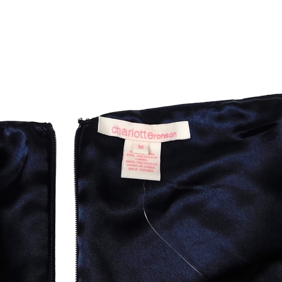 Charlotte Ronson Y2K Emo Western Grudge Sleeze Ruffle Homecoming Dress Size M - Picture 3 of 3